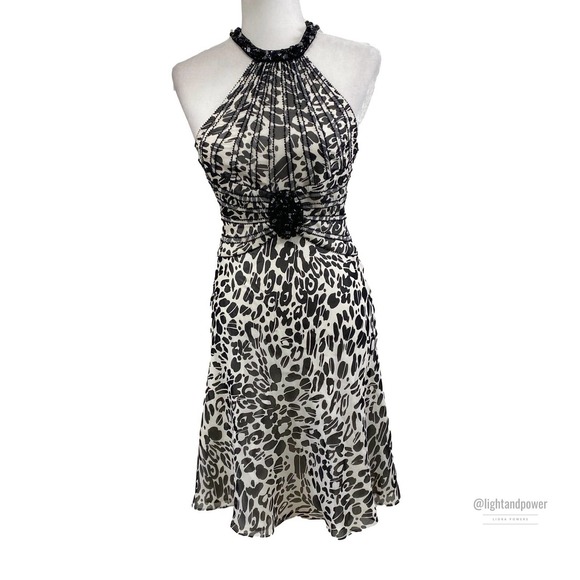 Escada Dresses & Skirts - Escada Animal Print Sequin Beaded Dress Sz 32 EUC